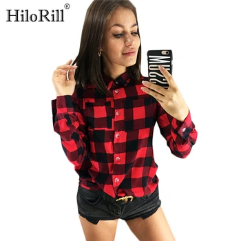 Red Plaid Shirt Women Tops and Blouses Long Sleeve Turn-Down Collar Office Shirt Ladies Casual Tops Blusas Mujer De Moda 2020
Red Plaid Shirt Women Tops and Blouses Long Sleeve Turn-Down Collar Office Shirt Ladies Casual Tops Blusas Mujer De Moda 2020
