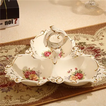 high-grade ceramic disc for three lattice nuts snacks Home Furnishing luxury decoration living room table decoration
high-grade ceramic disc for three lattice nuts snacks Home Furnishing luxury decoration living room table decoration