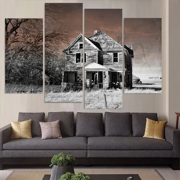 Printed Painting Canvas Kids Room Poster Modular 4 Piece/Pcs Abandoned Wooden House HD Decor Wall Art Framework Picture
Printed Painting Canvas Kids Room Poster Modular 4 Piece/Pcs Abandoned Wooden House HD Decor Wall Art Framework Picture
