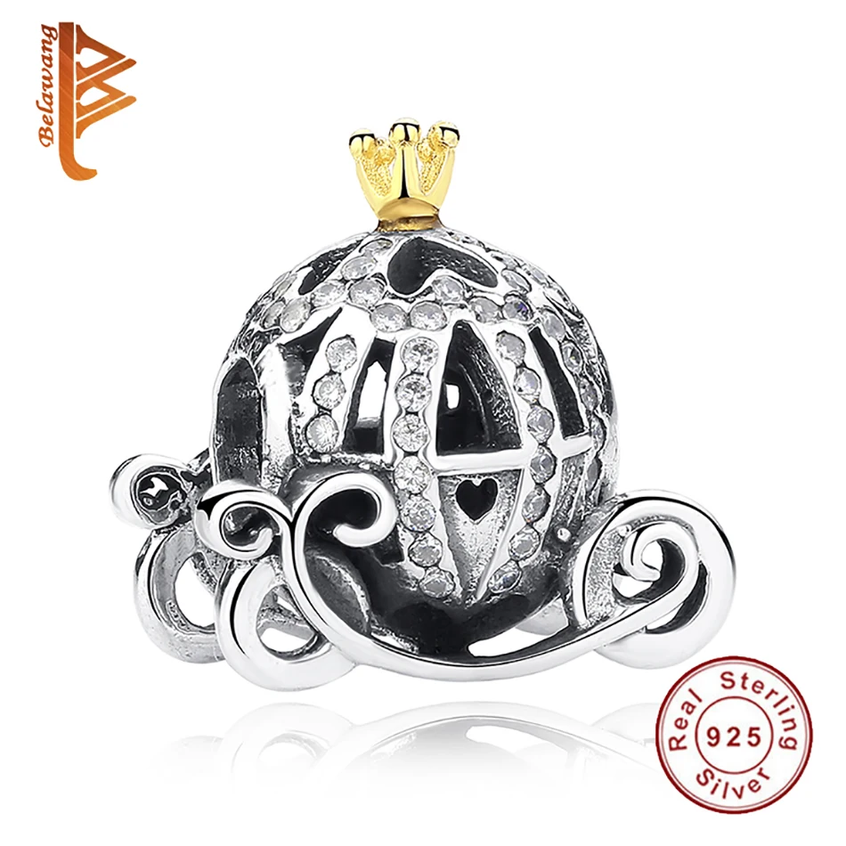 Original 14K Gold Crown Beads 925 Sterling Silver Cinderella's Pumpkin Charms Fit Chain Bracelet Pendants Authentic Jewelry
Original 14K Gold Crown Beads 925 Sterling Silver Cinderella's Pumpkin Charms Fit Chain Bracelet Pendants Authentic Jewelry