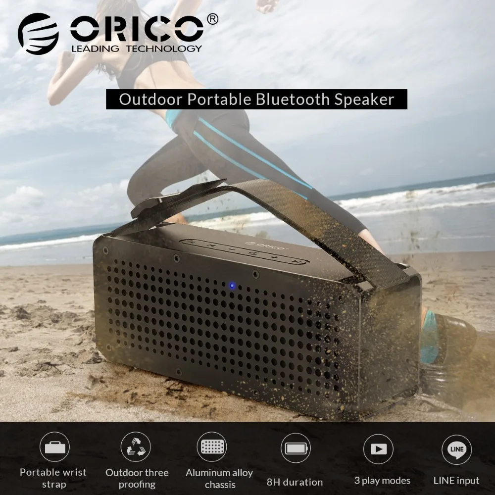ORICO Outdoor Three-proofing Portable Bluetooth 4.2 Speaker Hifi Stereo Sound Music Wireless Bluetooth Support TF Card Aux LINT
ORICO Outdoor Three-proofing Portable Bluetooth 4.2 Speaker Hifi Stereo Sound Music Wireless Bluetooth Support TF Card Aux LINT