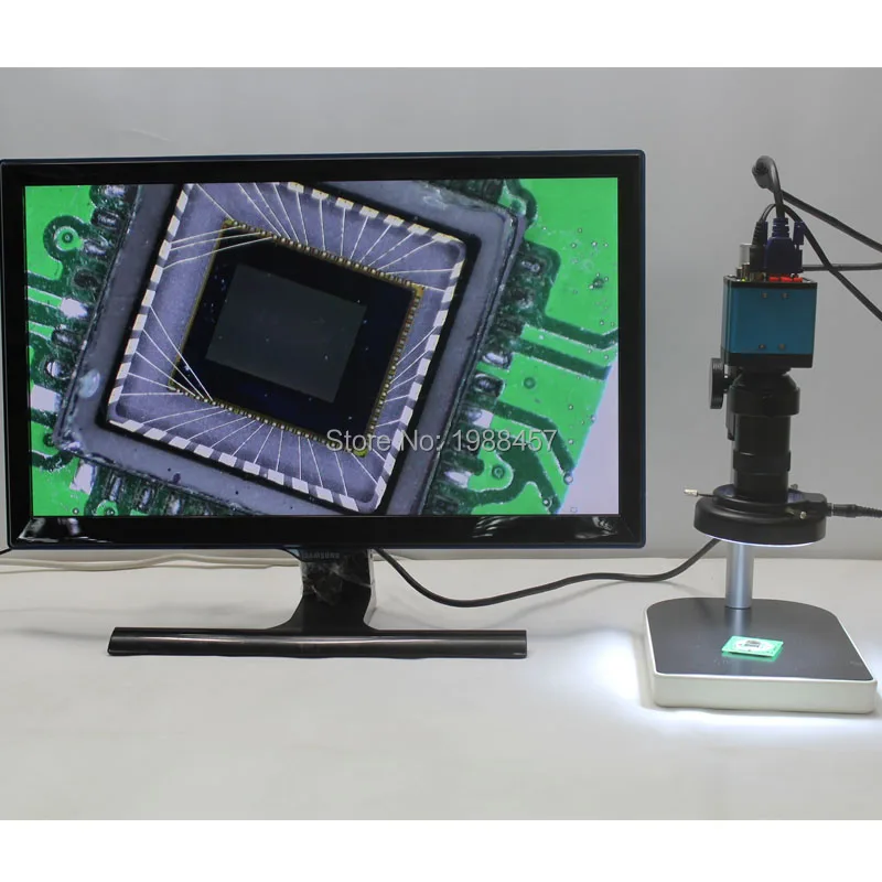HD 1080P 2.0MP Industrial Microscope Camera VGA USB AV Three Output Interface+8X-130X C-mount Lens+Adjustable LED lights+Stand
HD 1080P 2.0MP Industrial Microscope Camera VGA USB AV Three Output Interface+8X-130X C-mount Lens+Adjustable LED lights+Stand