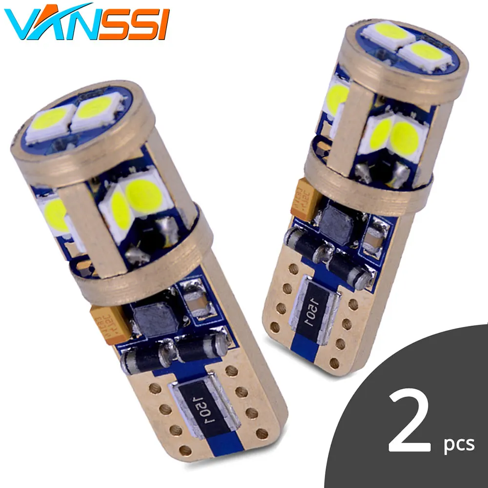 2x Free T10 194 168 2825 LED Number Plate Dome Map Light Bulb White