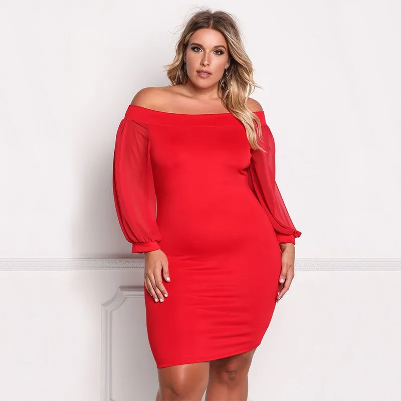 Off Shoulder Party Dress Women Sexy Black Red Slash Neck Lantern Sleeve Bodycon Office Plus Size Dresses Sheath Vestidos HS1907
Off Shoulder Party Dress Women Sexy Black Red Slash Neck Lantern Sleeve Bodycon Office Plus Size Dresses Sheath Vestidos HS1907