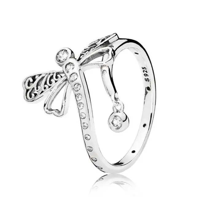 Authentic 925 Sterling Silver Pan Ring Dreamy Dragonfly Ring, Clear Cz Compatible With European Jewelry
Authentic 925 Sterling Silver Pan Ring Dreamy Dragonfly Ring, Clear Cz Compatible With European Jewelry