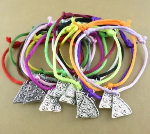 Pizza Slice Bracelets Adjustable Nylon Cord Friendship Bracelets Lucky Vintage Silver Charms Jewelry Making For Women Jewelry
Pizza Slice Bracelets Adjustable Nylon Cord Friendship Bracelets Lucky Vintage Silver Charms Jewelry Making For Women Jewelry