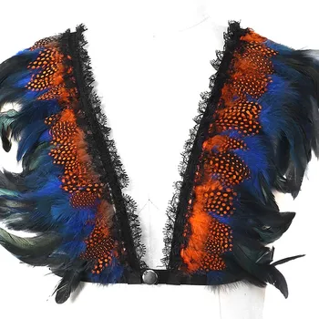 Angel Feather Epaulettes Wings For Women Burning Man Blue Adjust Body Harness Cage Bra Wedding Party Dance Rave Wear Halloween
Angel Feather Epaulettes Wings For Women Burning Man Blue Adjust Body Harness Cage Bra Wedding Party Dance Rave Wear Halloween