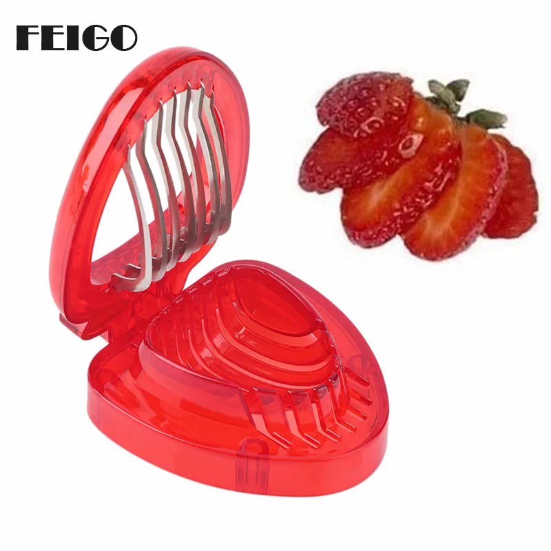 FEIGO 1Pcs Red Strawberry Slicer Plastic Fruit Carving Tools Kitchen Salad Cutter Berry Strawberry Cake Decoration Cutter F221
FEIGO 1Pcs Red Strawberry Slicer Plastic Fruit Carving Tools Kitchen Salad Cutter Berry Strawberry Cake Decoration Cutter F221