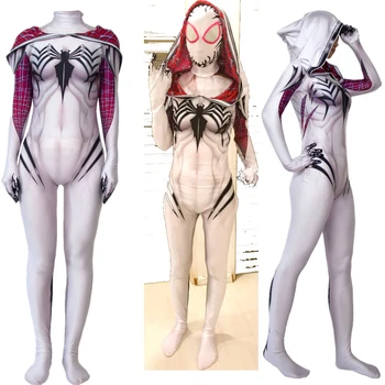 Women Girls Venom Spider Gwen Stacy Cosplay Costume Spiderman Zentai Superhero Bodysuit Suit Jumpsuits Detachable Mask
Women Girls Venom Spider Gwen Stacy Cosplay Costume Spiderman Zentai Superhero Bodysuit Suit Jumpsuits Detachable Mask