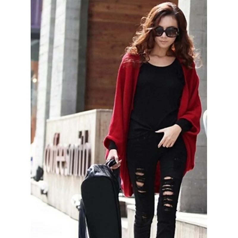 wholesale Korea Loose Shawl Batwing Sleeves Lady Knit Sweater Coat Woolen Women Cardigans female clothing DL1208
wholesale Korea Loose Shawl Batwing Sleeves Lady Knit Sweater Coat Woolen Women Cardigans female clothing DL1208