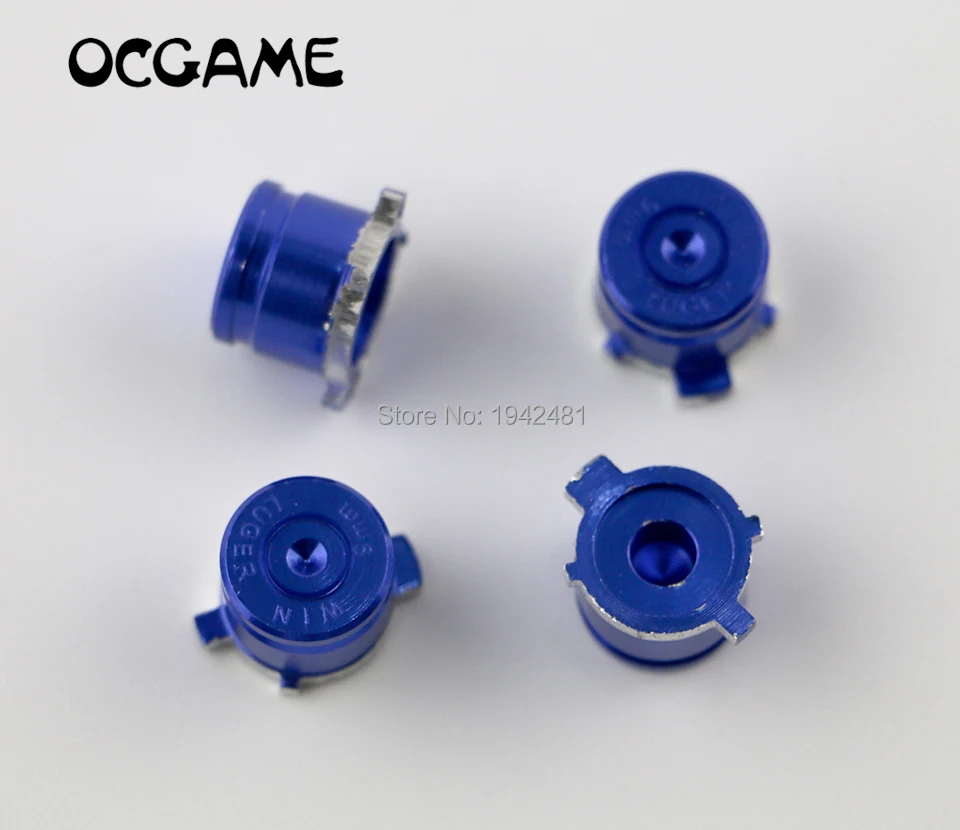 Сменные кнопки OCGAME 8 шт. = 2 комплекта металлические алюминиевые пули ABXY для PS4 PS3