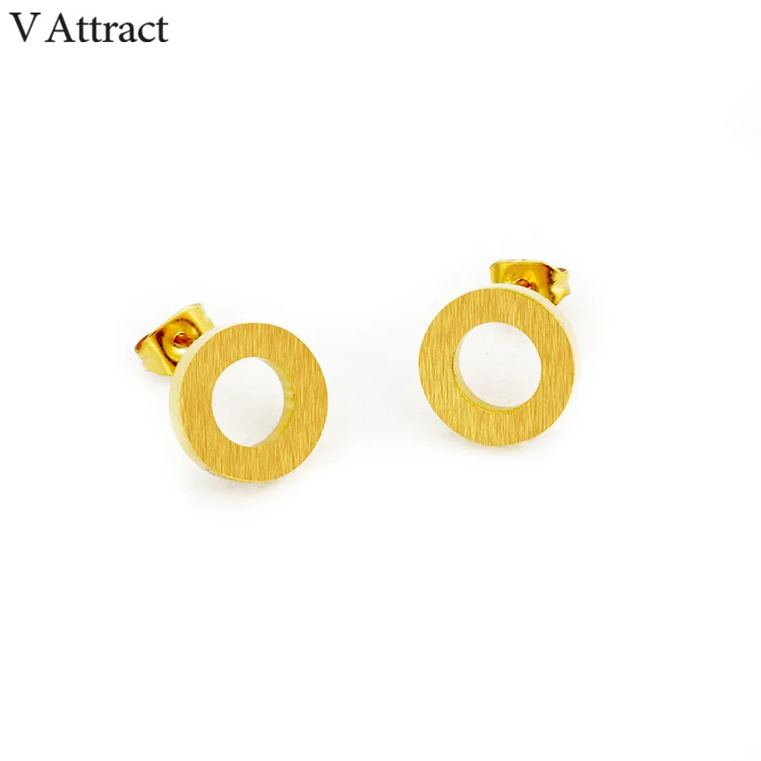 V Attract Silver Gold Simple Circle Stud Earrings for Women 2018 Summer Jewelry Stainless Steel Pendientes Hombre
V Attract Silver Gold Simple Circle Stud Earrings for Women 2018 Summer Jewelry Stainless Steel Pendientes Hombre