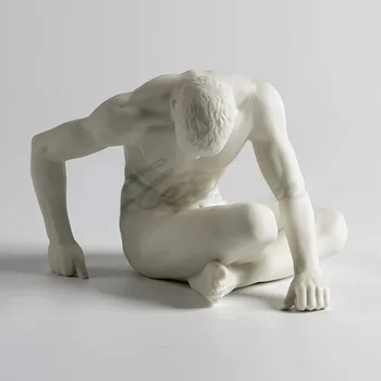 Creative Scrub Ceramic Nude Male Sculpture Body Art Statue Abstract Thinker Figurine Home Decoration Bar Crafts R1755
Creative Scrub Ceramic Nude Male Sculpture Body Art Statue Abstract Thinker Figurine Home Decoration Bar Crafts R1755