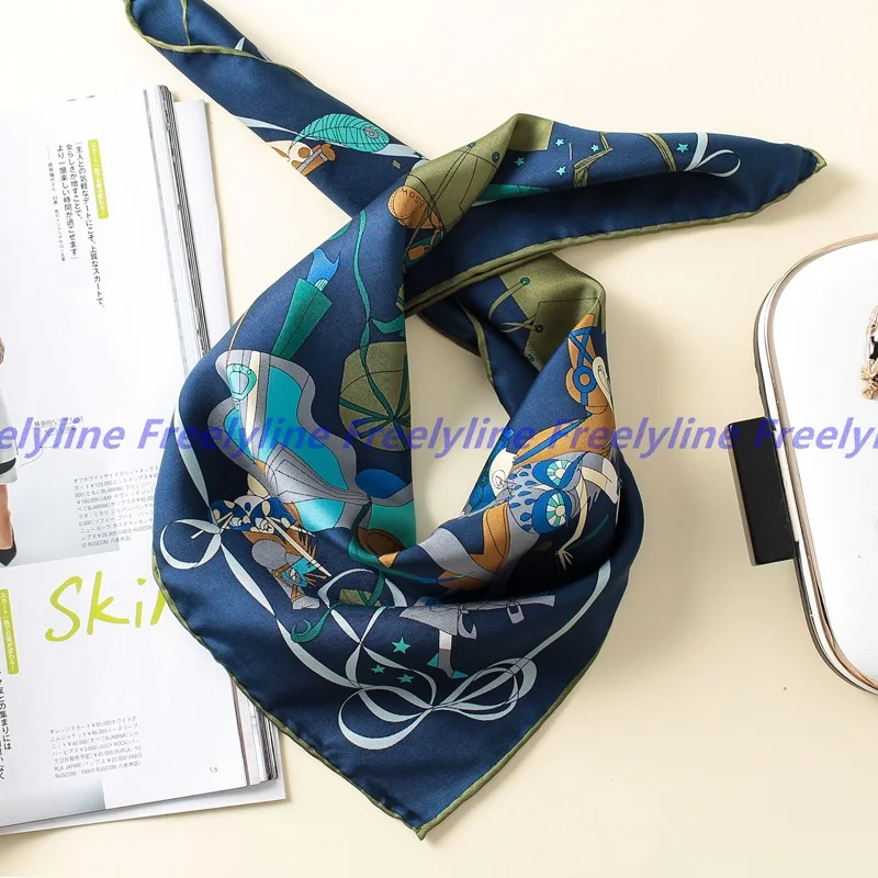 Fashion Print High Style 100% Silk Scarf Neckerchief Bandana Women Small Square Silk Scarfs Wraps Hand Roll 53x53cm
Fashion Print High Style 100% Silk Scarf Neckerchief Bandana Women Small Square Silk Scarfs Wraps Hand Roll 53x53cm