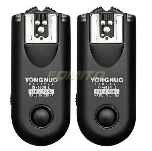 Yongnuo RF603II/N1 RF-603II RF603 ii N1 Wireless Flash Trigger 2 Transceivers for Nikon cameras D800 D700 D300s D300 D200 D3x
Yongnuo RF603II/N1 RF-603II RF603 ii N1 Wireless Flash Trigger 2 Transceivers for Nikon cameras D800 D700 D300s D300 D200 D3x