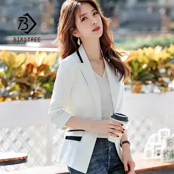 New Fashion Women's Solid Slim Blazer Single Button Notched Three Quarter Female England Style Lady Tops Coat Hot Sales C95011Z
New Fashion Women's Solid Slim Blazer Single Button Notched Three Quarter Female England Style Lady Tops Coat Hot Sales C95011Z