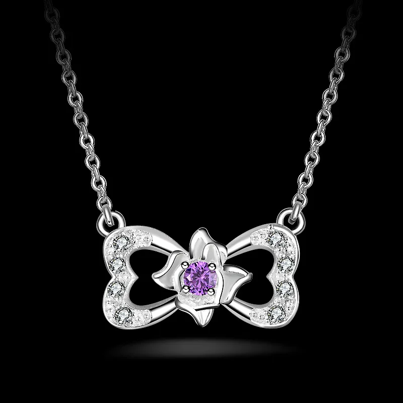 LUKENI New Fashion Crystal Purple Butterfly Pendant Necklace Women Jewelry Charm Silver 925 Girls Necklace Ladies Accessories
LUKENI New Fashion Crystal Purple Butterfly Pendant Necklace Women Jewelry Charm Silver 925 Girls Necklace Ladies Accessories