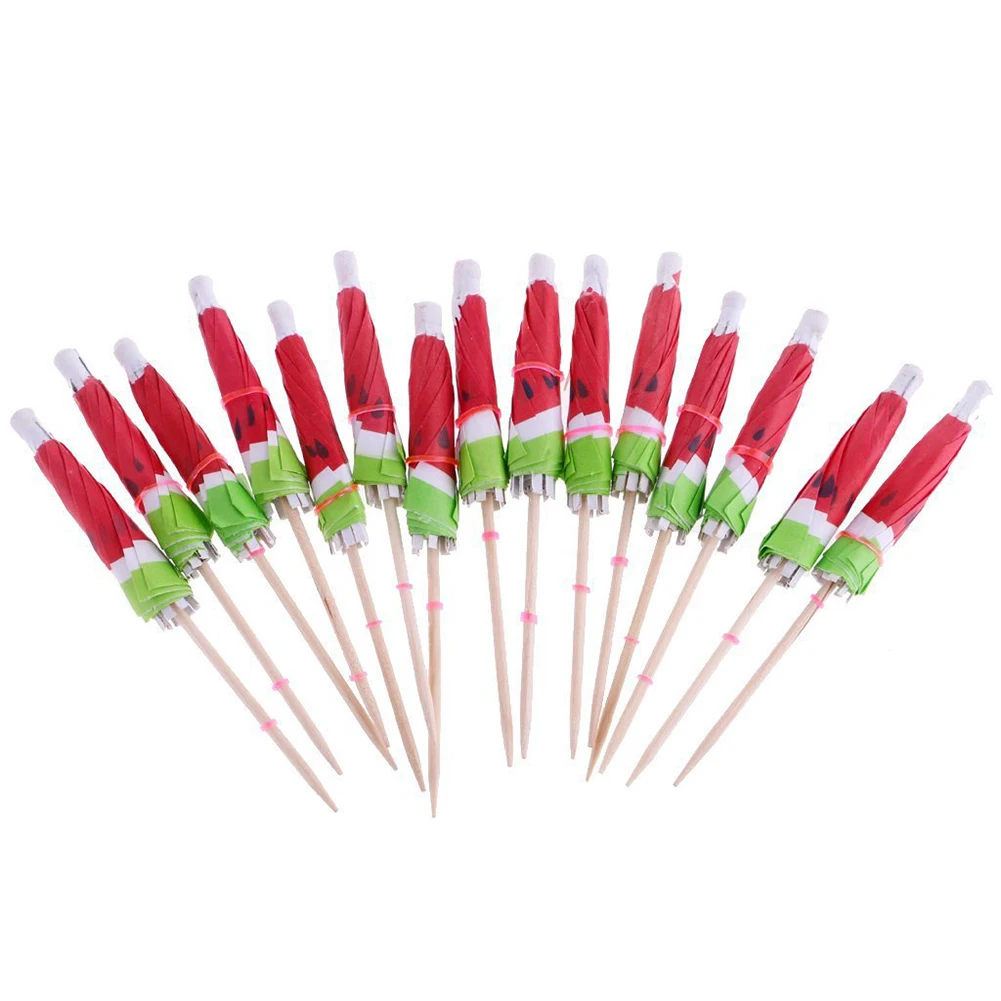 50PCS Novelty Birthday Watermelon Pool Wedding Party Cocktail Sticks Decorative Tableware Wood Umbrella Sign Bar Disposable
50PCS Novelty Birthday Watermelon Pool Wedding Party Cocktail Sticks Decorative Tableware Wood Umbrella Sign Bar Disposable