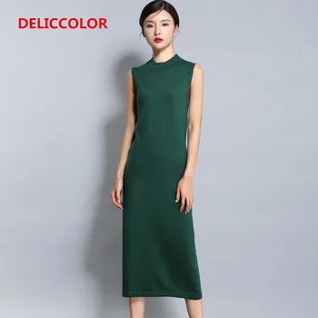Spring New female O-collar Wool sweater dress Slim knit Dress retro fashion was thin sleeveless Dress Sweaters
Spring New female O-collar Wool sweater dress Slim knit Dress retro fashion was thin sleeveless Dress Sweaters