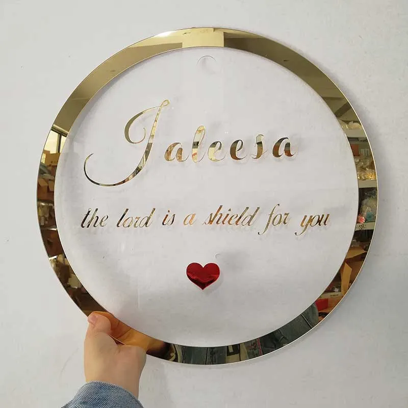 Custom Name Sign, Round Mirror Gold Acrylic Babyshower Name Sign, Nursery Decor, Personalized Baby Shower Children Baby Name
Custom Name Sign, Round Mirror Gold Acrylic Babyshower Name Sign, Nursery Decor, Personalized Baby Shower Children Baby Name