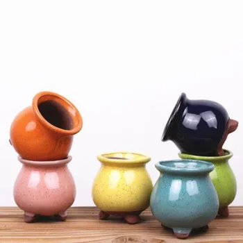 Fleshy Flowerpot Macaroon Ceramic Plant Pot Mini Vase Desktop Pot Bonsai Decoration Gift For Home Garden
Fleshy Flowerpot Macaroon Ceramic Plant Pot Mini Vase Desktop Pot Bonsai Decoration Gift For Home Garden