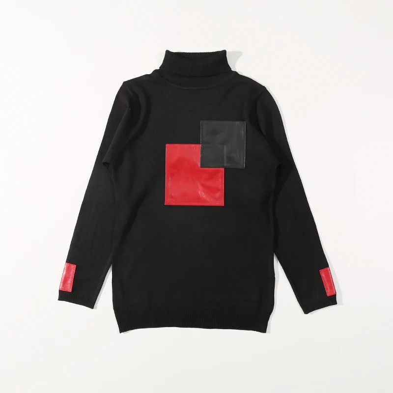 2020 Autumn Sweater Women's Pullover Sweater Leather Stitching High Stretch Bottoming Shirt Jacket Women
2020 Autumn Sweater Women's Pullover Sweater Leather Stitching High Stretch Bottoming Shirt Jacket Women