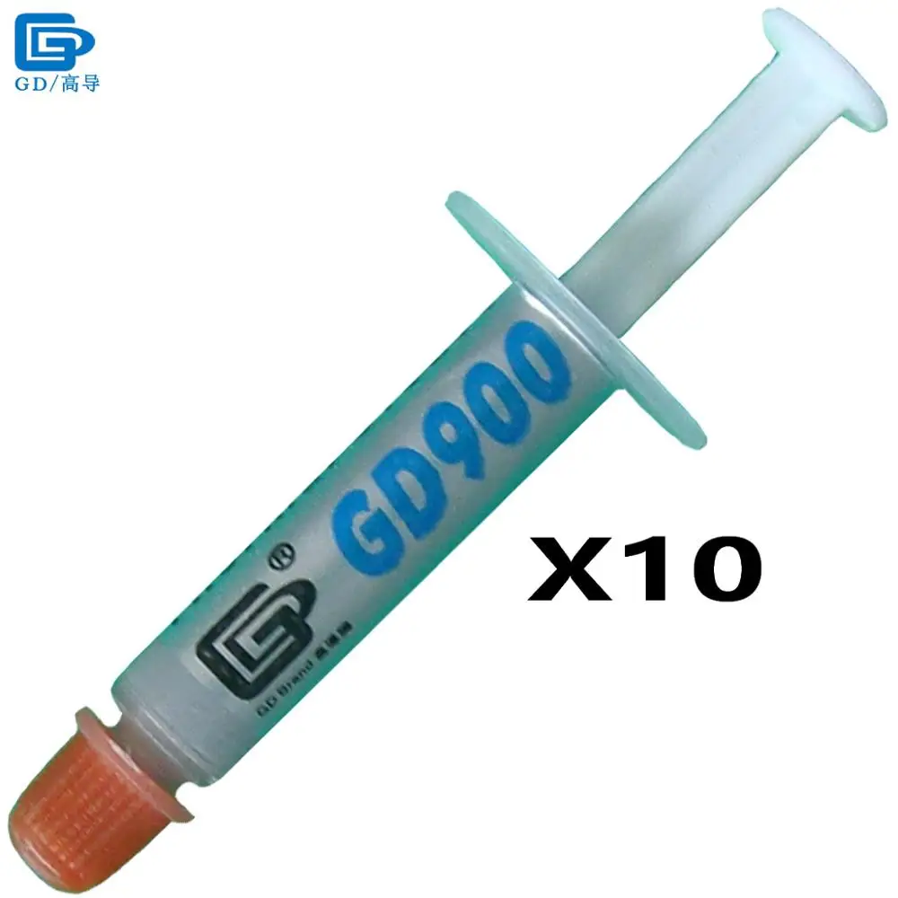 GD Brand Thermal Conductive Paste Grease Plaster GD900 Heat Sink Compound 10 Pieces Net Weight 1 Gram High Performance Gray SSY1
GD Brand Thermal Conductive Paste Grease Plaster GD900 Heat Sink Compound 10 Pieces Net Weight 1 Gram High Performance Gray SSY1
