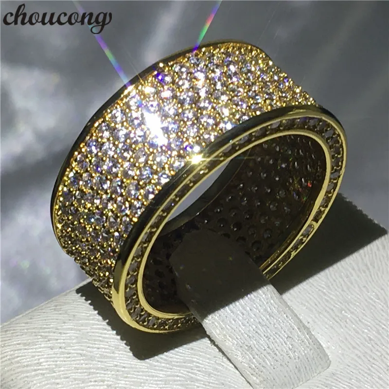 choucong Circle Ring Pave setting 320pcs AAAAA Cz Yellow Gold Filled Engagement Wedding Band Rings for women men Finger Jewelry
choucong Circle Ring Pave setting 320pcs AAAAA Cz Yellow Gold Filled Engagement Wedding Band Rings for women men Finger Jewelry