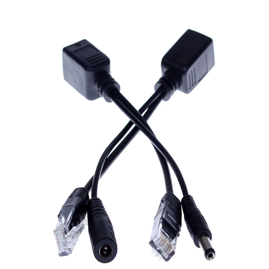 2 Pairs/Lot PoE Splitter & Injector Cable Kit PoE AdapterPassive Cable Splitter Power Over Ethernet For IP Camera
2 Pairs/Lot PoE Splitter & Injector Cable Kit PoE AdapterPassive Cable Splitter Power Over Ethernet For IP Camera