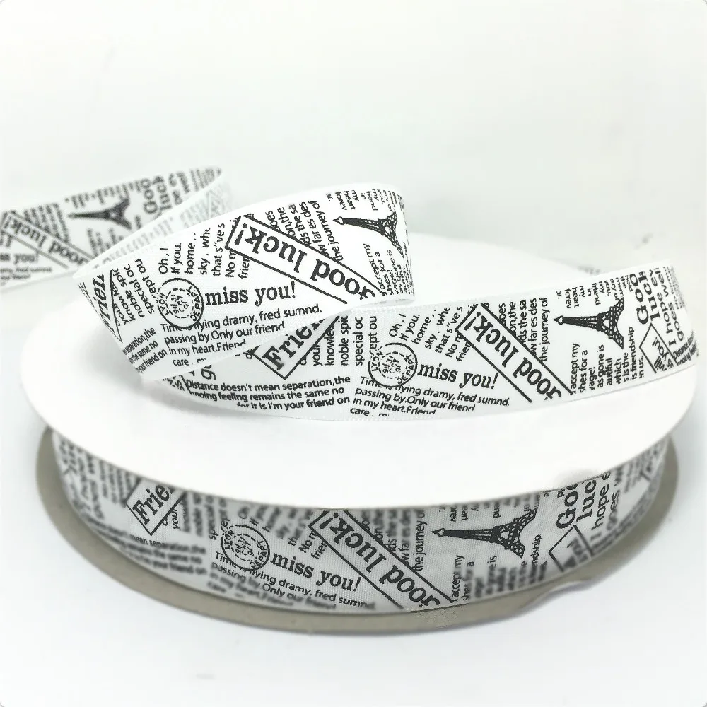 ZERZEEMOOY (10 yards/lot) 1'' (25mm) White printed Polyester ribbon colored Eiffel Tower style ribbon gift wrap ribbons YHDL0519
ZERZEEMOOY (10 yards/lot) 1'' (25mm) White printed Polyester ribbon colored Eiffel Tower style ribbon gift wrap ribbons YHDL0519