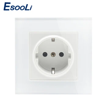 EsooLi 16A EU Standard 86 Type Wall Power Socket Glass Charger Adapter Panel Wall Crystal Glass Panel Power Socket Plug Grounded
EsooLi 16A EU Standard 86 Type Wall Power Socket Glass Charger Adapter Panel Wall Crystal Glass Panel Power Socket Plug Grounded