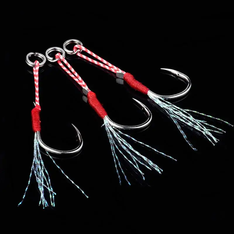 5PCS Hi-Carbon Steel Fishing Hooks With Fishing Lure Light Jigging Assistent Hook For Fishing Accessories Pesca 10# 12# 14# 16#
5PCS Hi-Carbon Steel Fishing Hooks With Fishing Lure Light Jigging Assistent Hook For Fishing Accessories Pesca 10# 12# 14# 16#