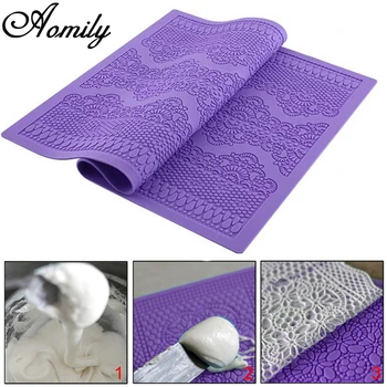 Aomily Wedding Cake Silicone Flower Lace Fondant Mold Mousse Brim Decor Sugarcraft Icing Mat Pad Home Pastry Baking Tool Supplie
Aomily Wedding Cake Silicone Flower Lace Fondant Mold Mousse Brim Decor Sugarcraft Icing Mat Pad Home Pastry Baking Tool Supplie