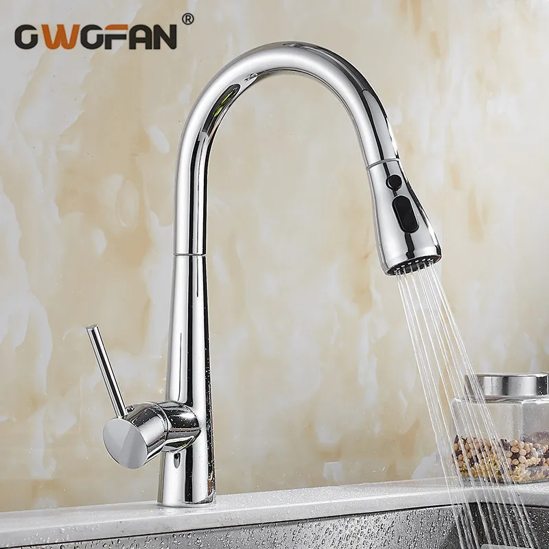 Spray Chrome Stream Handle Kitchen Faucet Tap Rotation Mixer Swivel Pull Out Durable Sink Sprayer Single Hole N22-168
Spray Chrome Stream Handle Kitchen Faucet Tap Rotation Mixer Swivel Pull Out Durable Sink Sprayer Single Hole N22-168