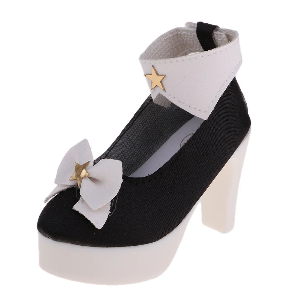 Fashion Mini Bowknot High Heel Shoes for 1:3 BJD SD Dollfie Doll Party Clothes Accessories