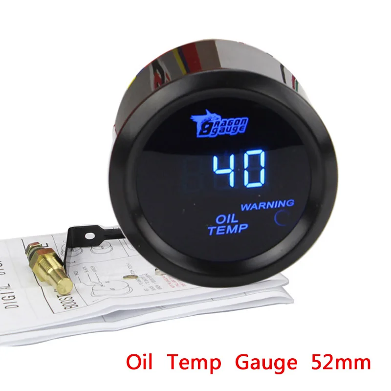 Oil Temp GAUGE 52mm Oil Temp Gauge Blue LED 40~150 Centigrade Temperature Car Meter Black Shell 12V Digital Display mroil
Oil Temp GAUGE 52mm Oil Temp Gauge Blue LED 40~150 Centigrade Temperature Car Meter Black Shell 12V Digital Display mroil