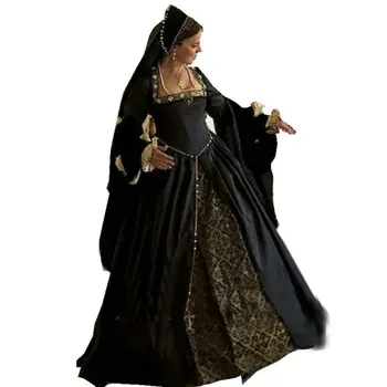 Historical Customer-made Luxs Black Vintage Costumes Renaissance Dresses Steampunk dress Gothic Cosplay Halloween Dresses C-1140
Historical Customer-made Luxs Black Vintage Costumes Renaissance Dresses Steampunk dress Gothic Cosplay Halloween Dresses C-1140