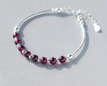 100% Real. 925 Sterling Silver Jewelry Round 6MM Natural Red Garnet Stone & ROUND bead Cuff Bracelet Bangle GTLS400
100% Real. 925 Sterling Silver Jewelry Round 6MM Natural Red Garnet Stone & ROUND bead Cuff Bracelet Bangle GTLS400