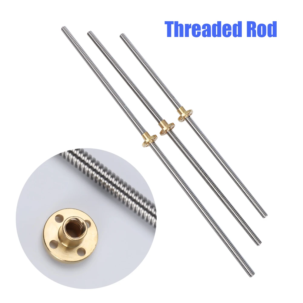 1 Set 8mm threaded Rod Trapezoidal Lead Screw+T8 Nut For CNC 3D Printer Reprap Parts Accessories 300mm/350mm/400mm
1 Set 8mm threaded Rod Trapezoidal Lead Screw+T8 Nut For CNC 3D Printer Reprap Parts Accessories 300mm/350mm/400mm