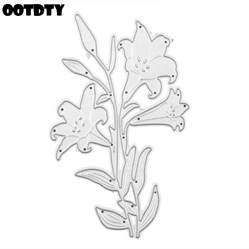 Lily Flower Metal Cutting Dies Stencil DIY Scrapbooking Album Stamp Paper Card Embossing Crafts Decor
Lily Flower Metal Cutting Dies Stencil DIY Scrapbooking Album Stamp Paper Card Embossing Crafts Decor