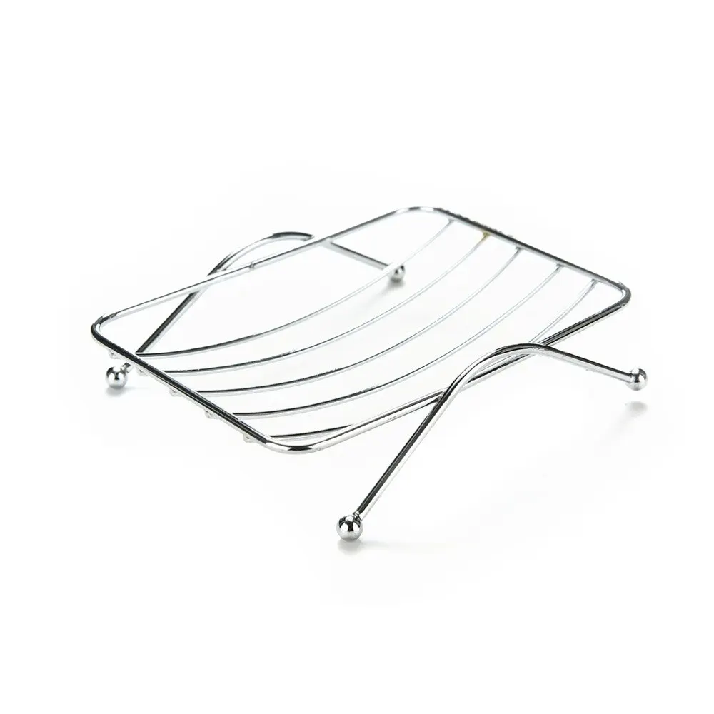 

Stainless Steel Soap Stand Holder Functional Bathroom Stainless Soap Dishs Tray Box 12.5*9*3.5cm High Quality