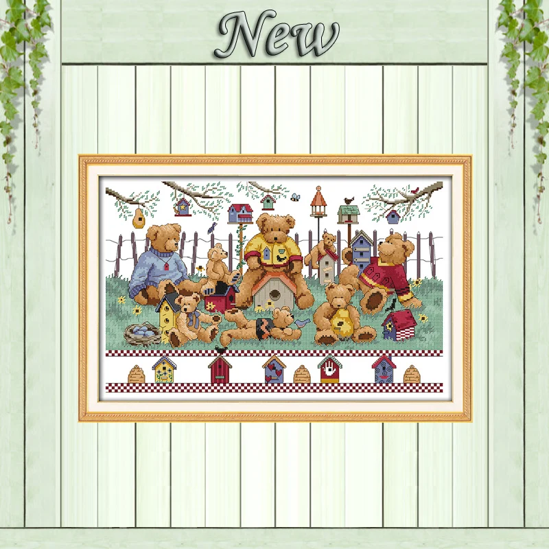 Little bear's party cartoon decor paintings counted printed on canvas DMC 14CT 11CT Cross Stitch Needlework Sets Embroidery kits
Little bear's party cartoon decor paintings counted printed on canvas DMC 14CT 11CT Cross Stitch Needlework Sets Embroidery kits