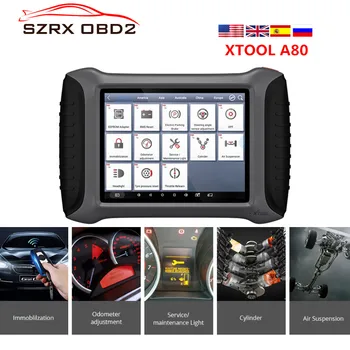 XTOOL A80 With Bluetooth/WiFi Full System Car Diagnostic tool Car OBDII Car Repair Tool Vehicle Programming/Odometer adjustment
XTOOL A80 With Bluetooth/WiFi Full System Car Diagnostic tool Car OBDII Car Repair Tool Vehicle Programming/Odometer adjustment