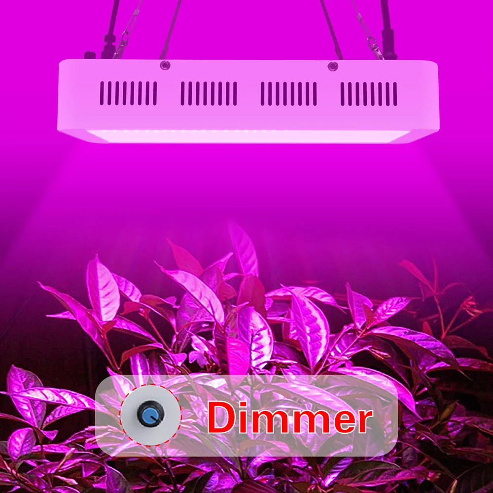 Dimmer 300W led grow light Double chips hydroponics lighting Full spectrum Herbs Flowers Medicine Veg Bloom Growth Greenhouse (8)