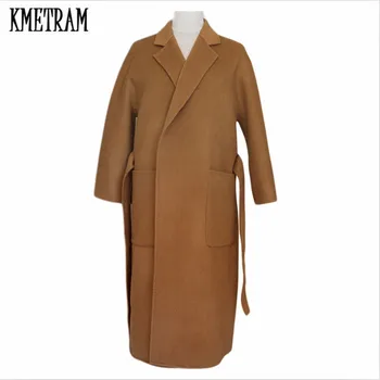 KMETRAM 2019 Women Autumn Winter Jackets Thick Long wool coat Belt Oversized Winter Long abrigo mujer casaco feminino HH223
KMETRAM 2019 Women Autumn Winter Jackets Thick Long wool coat Belt Oversized Winter Long abrigo mujer casaco feminino HH223