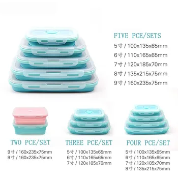 3Pcs/4pcs/Set Food Grade Silicone Lunch Box Collapsible Food Box Portable Microwave Bento Lunch Box Eco-Friendly Food Container
3Pcs/4pcs/Set Food Grade Silicone Lunch Box Collapsible Food Box Portable Microwave Bento Lunch Box Eco-Friendly Food Container