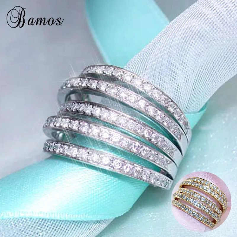 Bamos Cute Female CZ Stone Ring Fashion High Quality White/Yellow Gold Filled Finger Ring Promise Wedding Rings For Women
Bamos Cute Female CZ Stone Ring Fashion High Quality White/Yellow Gold Filled Finger Ring Promise Wedding Rings For Women