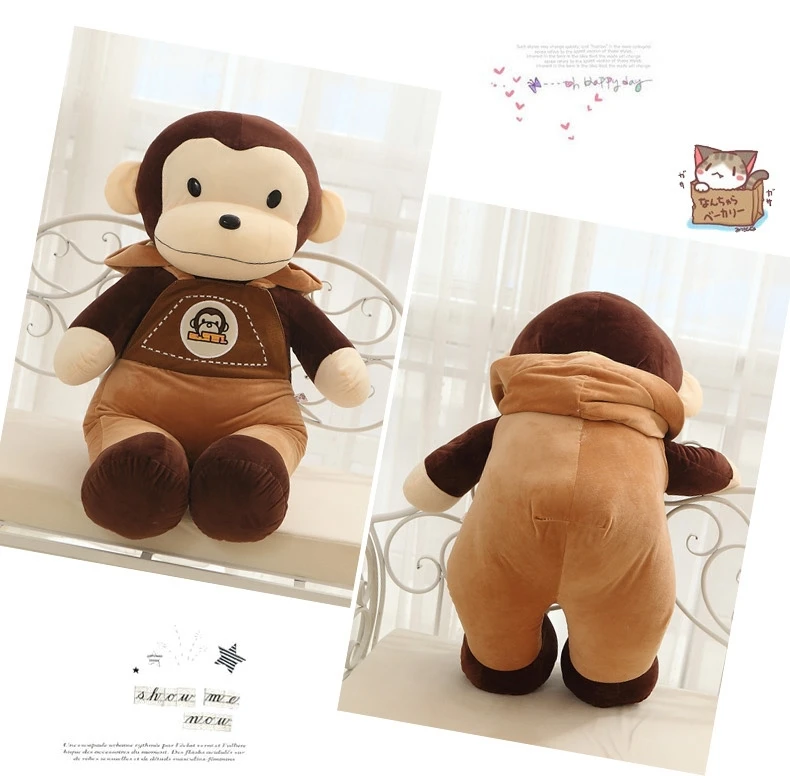 about 72cm lovely monkey plush toy suspender trousers monkey doll throw pillow gift w6402
about 72cm lovely monkey plush toy suspender trousers monkey doll throw pillow gift w6402