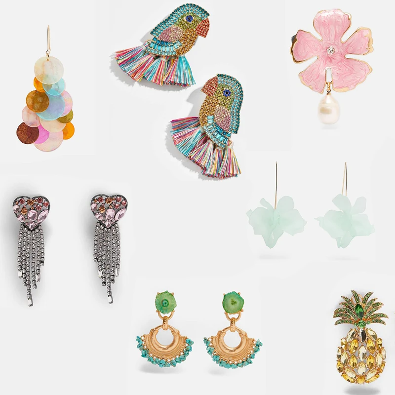 Ztech 2019 New Trendy Glass Crystal Za Earrings For Wedding Women Girls Multicolored Bird Fish Drop Dangle Earring Wholesale
Ztech 2019 New Trendy Glass Crystal Za Earrings For Wedding Women Girls Multicolored Bird Fish Drop Dangle Earring Wholesale