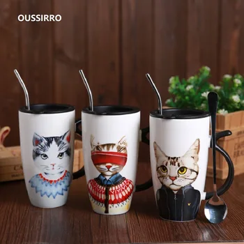Cute Cat Ceramics Mug With Lid Large Capacity 600ml Animal Mugs Creative Drinkware Coffee Tea Cups Novelty Gifts Milk Cup
Cute Cat Ceramics Mug With Lid Large Capacity 600ml Animal Mugs Creative Drinkware Coffee Tea Cups Novelty Gifts Milk Cup
